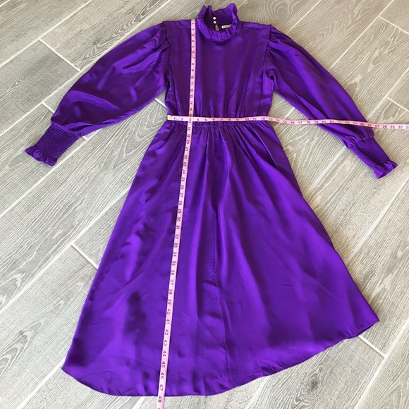 Isabel Marant Etoile Yescott Asymmetrical Dress 100% Silk High Neck Size 6 - Picture 11 of 12